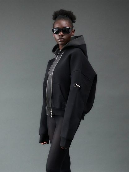 Double layered hoodie